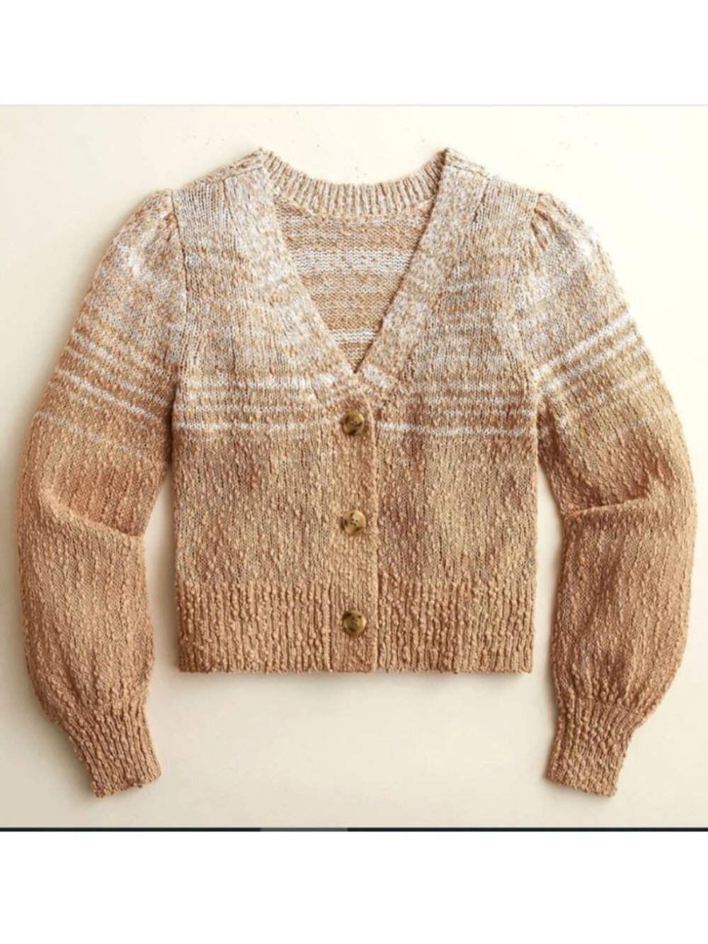 J.Crew Reversible Space-Dyed Cardigan — Size XL — 100% Cotton